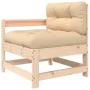 7-piece garden furniture set and solid wood cushions by vidaXL, Garden sets - Ref: Foro24-3185934, Price: 534,94 €, Discount: %