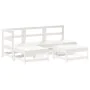 5-piece garden furniture set and white solid wood cushions by vidaXL, Garden sets - Ref: Foro24-3186047, Price: 448,15 €, Dis...