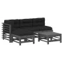 5-piece garden furniture set and gray solid wood cushions by vidaXL, Garden sets - Ref: Foro24-3186069, Price: 476,69 €, Disc...