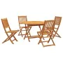 Garden dining set 5 pieces solid acacia wood by vidaXL, Garden sets - Ref: Foro24-3203353, Price: 329,50 €, Discount: %