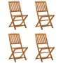 Garden dining set 5 pieces solid acacia wood by vidaXL, Garden sets - Ref: Foro24-3203353, Price: 329,50 €, Discount: %