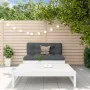 Garden furniture set 2 pieces with solid wood white cushions by vidaXL, Garden sets - Ref: Foro24-3186103, Price: 359,60 €, D...