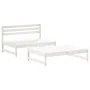 Garden furniture set 2 pieces with solid wood white cushions by vidaXL, Garden sets - Ref: Foro24-3186103, Price: 359,60 €, D...