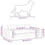 Hundebett aus braunem Stoff, 90 x 53 x 30 cm von vidaXL, Betten für Hunde - Ref: Foro24-171849, Preis: 81,31 €, Rabatt: %