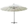 Hanging parasol with white aluminum pole 3 m by vidaXL, Umbrellas - Ref: Foro24-47220, Price: 141,72 €, Discount: %