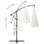 Hanging parasol with white aluminum pole 3 m by vidaXL, Umbrellas - Ref: Foro24-47220, Price: 141,72 €, Discount: %