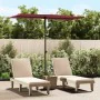 Garden umbrella with burgundy red aluminum pole 180x110cm by vidaXL, Umbrellas - Ref: Foro24-47332, Price: 40,89 €, Discount: %