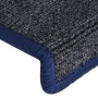 Stair tread mats 15 pcs gray and blue 65x21x4 cm by vidaXL, Stair mats - Ref: Foro24-326195, Price: 56,59 €, Discount: %