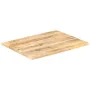 Tischoberfläche aus massivem Mangoholz, 25–27 mm, 70 x 60 cm von vidaXL, Tischplatten - Ref: Foro24-286021, Preis: 74,25 €, R...