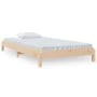 Solid pine wood stackable bed 80x200 cm by vidaXL, Beds and slatted bases - Ref: Foro24-820402, Price: 110,87 €, Discount: %