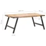 Massiver Mangoholz-Esstisch 180x90x76 cm von vidaXL, Küchen- und Esstische - Ref: Foro24-288119, Preis: 289,12 €, Rabatt: %