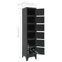 Anthrazitgrauer Stahlschrank 38x40x180 cm von vidaXL, Schließfächer und Lagerschränke - Ref: Foro24-339795, Preis: 189,23 €, ...