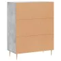 Grauer Beton-Ingenieurholz-Schrank 69,5x34x90 cm von vidaXL, Sideboards - Ref: Foro24-830184, Preis: 71,95 €, Rabatt: %