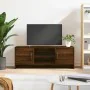 Engineered wood TV stand in brown oak, 102x30x37.5 cm by vidaXL, TV Furniture - Ref: Foro24-823260, Price: 53,07 €, Discount: %