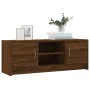 Engineered wood TV stand in brown oak, 102x30x37.5 cm by vidaXL, TV Furniture - Ref: Foro24-823260, Price: 53,07 €, Discount: %