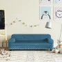 Blaues Samt Kinder Sofa 90x53x30 cm von vidaXL, Baby- und Kleinkindmöbel - Ref: Foro24-3196279, Preis: 91,29 €, Rabatt: %