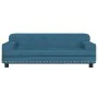 Blaues Samt Kinder Sofa 90x53x30 cm von vidaXL, Baby- und Kleinkindmöbel - Ref: Foro24-3196279, Preis: 91,29 €, Rabatt: %