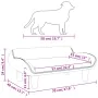 Hellgraues Hundebett aus Samt, 70 x 40 x 24 cm von vidaXL, Betten für Hunde - Ref: Foro24-171952, Preis: 59,13 €, Rabatt: %