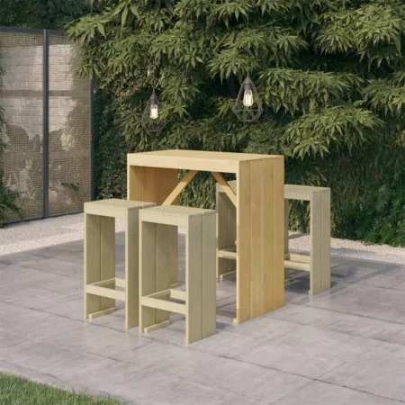 5-piece garden bar set made of impregnated pine wood by vidaXL, Garden sets - Ref: Foro24-3096634, Price: 342,43 €, Discount: %