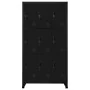 Black steel locker 90x45x180 cm by vidaXL, Lockers and storage cabinets - Ref: Foro24-339806, Price: 371,09 €, Discount: %