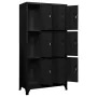 Black steel locker 90x45x180 cm by vidaXL, Lockers and storage cabinets - Ref: Foro24-339806, Price: 371,09 €, Discount: %