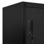 Black steel locker 90x45x180 cm by vidaXL, Lockers and storage cabinets - Ref: Foro24-339806, Price: 371,09 €, Discount: %