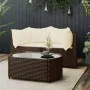 3-piece garden furniture set and brown synthetic rattan cushions by vidaXL, Outdoor sofas - Ref: Foro24-319759, Price: 139,00...