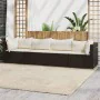 4-teiliges Gartenmöbel-Set und braune synthetische Rattankissen von vidaXL, Outdoor-Sofas - Ref: Foro24-319752, Preis: 239,39...