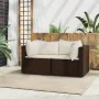 Garden corner sofas and cushions 2 pcs brown synthetic rattan by vidaXL, Outdoor sofas - Ref: Foro24-319746, Price: 148,48 €,...