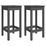 3-piece gray pine wood garden table and high stools set by vidaXL, Garden sets - Ref: Foro24-3154727, Price: 160,12 €, Discou...