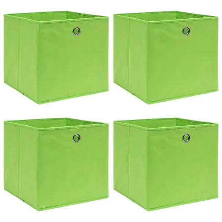 Aufbewahrungsboxen 4 Stück grüner Stoff 32x32x32 cm von vidaXL, Aufbewahrungskörbe - Ref: Foro24-288369, Preis: 28,00 €, Raba...