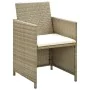 4-piece garden furniture set and beige synthetic rattan cushions by vidaXL, Garden sets - Ref: Foro24-46391, Price: 254,10 €,...