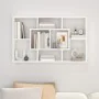 Engineered wood white wall shelf 85x16x52.5 cm by vidaXL, Shelves and shelves - Ref: Foro24-801418, Price: 44,71 €, Discount: %