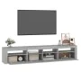 TV-Schrank mit LED-Leuchten Sonomagrau 210x35x40 cm von vidaXL, TV-Möbel - Ref: Foro24-3152736, Preis: 140,74 €, Rabatt: %