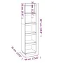 Shelving / space divider pine honey brown 80x30x167.4 cm by vidaXL, Bookcases and shelves - Ref: Foro24-810857, Price: 64,92 ...