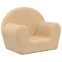 Cremefarbenes Kindersofa aus weichem Plüsch von vidaXL, Baby- und Kleinkindmöbel - Ref: Foro24-341764, Preis: 26,33 €, Rabatt: %