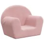 Rosafarbenes Kindersofa aus weichem Plüsch von vidaXL, Baby- und Kleinkindmöbel - Ref: Foro24-341766, Preis: 42,88 €, Rabatt: %