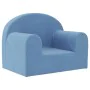 Blaues weiches Plüsch-Kindersofa von vidaXL, Baby- und Kleinkindmöbel - Ref: Foro24-341789, Preis: 28,27 €, Rabatt: %