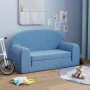 Blaues 2-Sitzer-Kinderschlafsofa aus weichem Plüsch von vidaXL, Baby- und Kleinkindmöbel - Ref: Foro24-341807, Preis: 53,11 €...