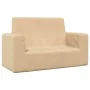 Two-seater plush cream-colored sofa for children by vidaXL, Baby and Toddler Furniture - Ref: Foro24-341842, Price: 45,60 €, ...