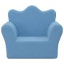 Weiches, plüschblaues Kindersofa von vidaXL, Baby- und Kleinkindmöbel - Ref: Foro24-341861, Preis: 40,67 €, Rabatt: %