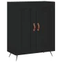 Aparador alto madera contrachapada negro 69,5x34x180 cm de vidaXL, Aparadores - Ref: Foro24-3189926, Precio: 149,16 €, Descue...