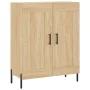 Tall plywood oak-colored highboard 69.5x34x180 cm by vidaXL, Sideboards - Ref: Foro24-3189968, Price: 133,37 €, Discount: %