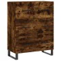 Tall smoked oak plywood sideboard 69.5x34x180 cm by vidaXL, Sideboards - Ref: Foro24-3189410, Price: 166,59 €, Discount: %