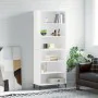 High glossy white engineered wood sideboard 69.5x32.5x180 cm by vidaXL, Sideboards - Ref: Foro24-3189575, Price: 109,24 €, Di...