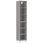 Tall gray Sonoma plywood sideboard 34.5x32.5x180 cm by vidaXL, Sideboards - Ref: Foro24-3189811, Price: 77,50 €, Discount: %