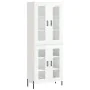 High glossy white plywood sideboard 69.5x34x180 cm by vidaXL, Sideboards - Ref: Foro24-3198283, Price: 185,66 €, Discount: %