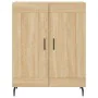 High oak-colored plywood sideboard 69.5x34x180 cm by vidaXL, Sideboards - Ref: Foro24-3199700, Price: 138,51 €, Discount: %