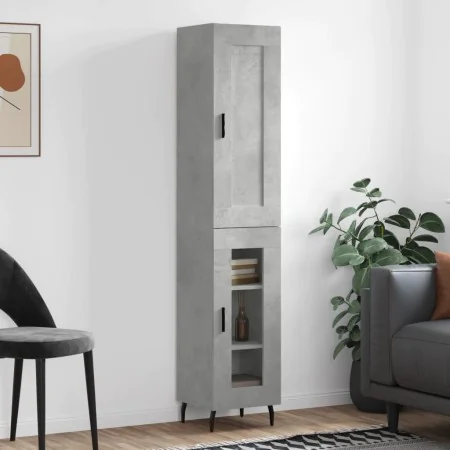 Concrete gray plywood sideboard 34.5x34x180 cm by vidaXL, Sideboards - Ref: Foro24-3200405, Price: 98,12 €, Discount: %