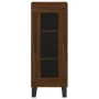 Tall brown oak plywood sideboard 34.5x34x180 cm by vidaXL, Sideboards - Ref: Foro24-3200416, Price: 104,05 €, Discount: %